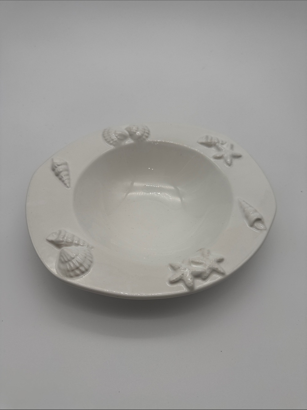 Vintage Faianças Neto & Gomes Portugal Seafood Fish Ceramic Bowl